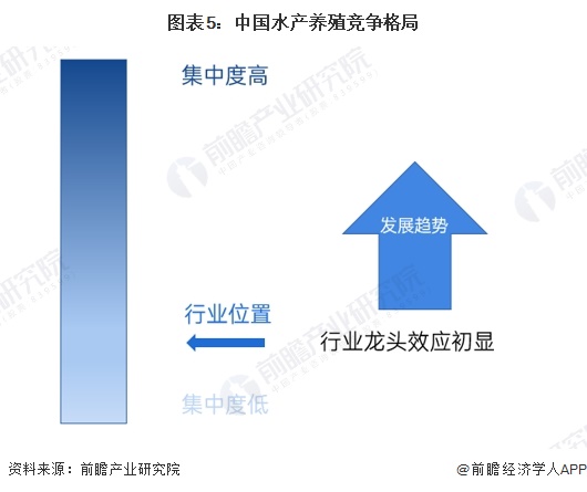 图表5：中国水产养殖竞争格局