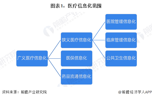 图表1：医疗信息化范围