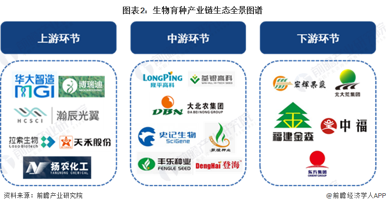 圖表2：生物育種產(chǎn)業(yè)鏈生態(tài)全景圖譜