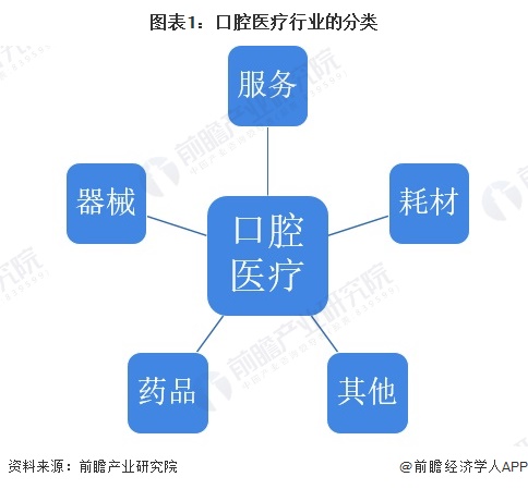 图表1：口腔医疗行业的分类