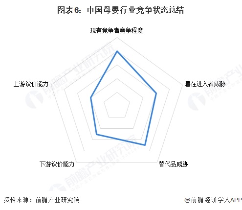 图表6：中国母婴行业竞争状态总结