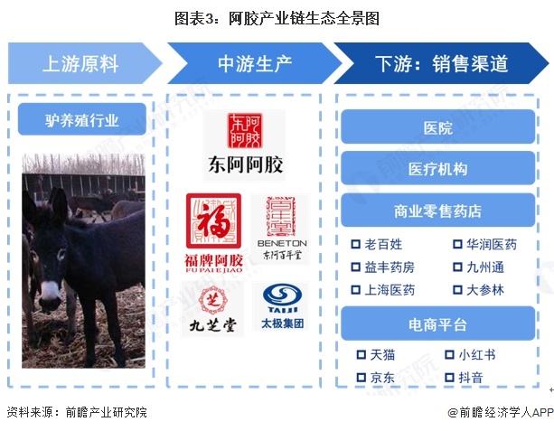 圖表3：阿膠產(chǎn)業(yè)鏈生態(tài)全景圖
