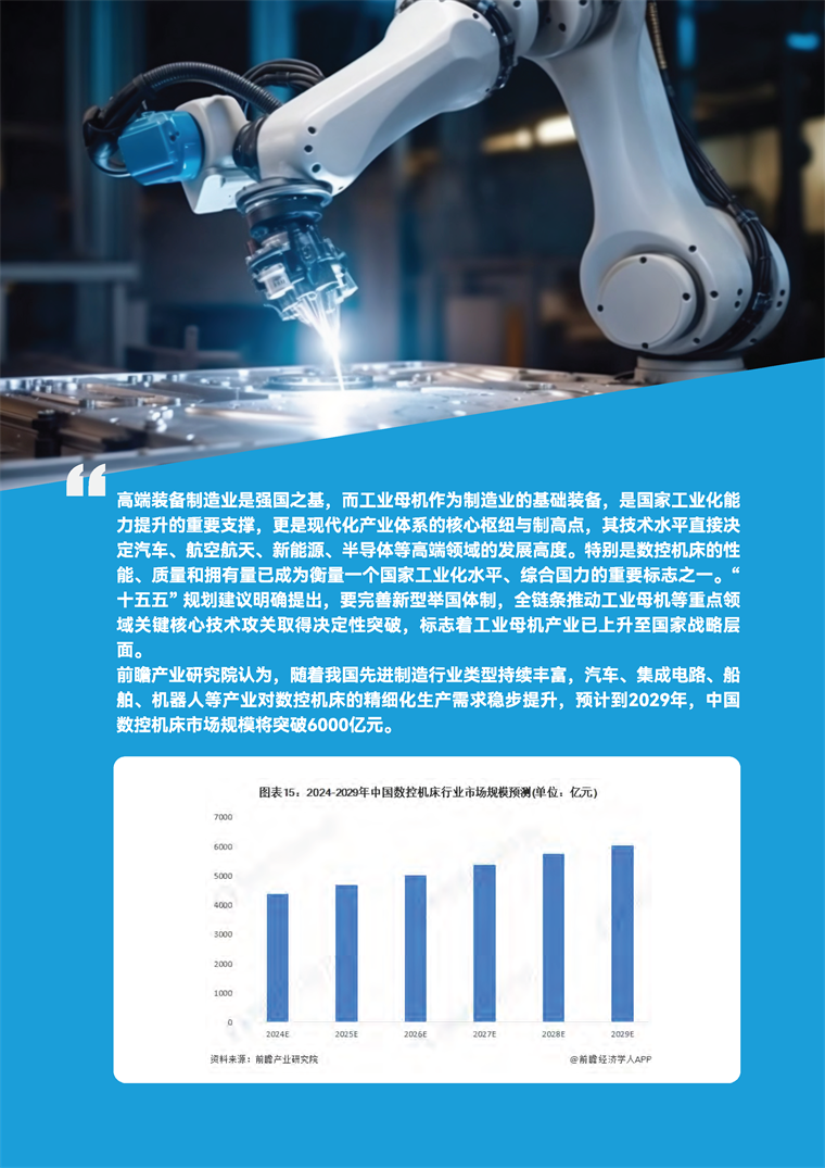 【趋势周报】全球工业母机产业发展趋势： 十五五规划将工业母机列为&ldquo;关键核心技术攻关&rdquo;核心领域
