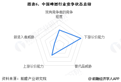 图表6:中国啤酒行业竞争状态总结