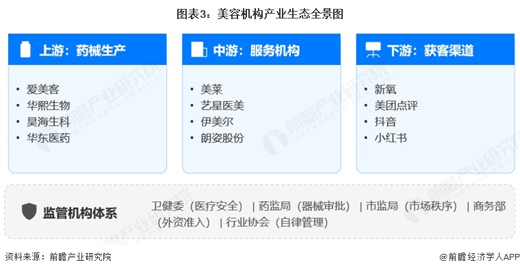 图表3:美容机构产业生态全景图