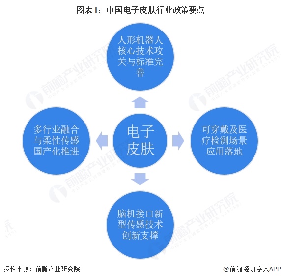 图表1：中国电子皮肤行业政策要点