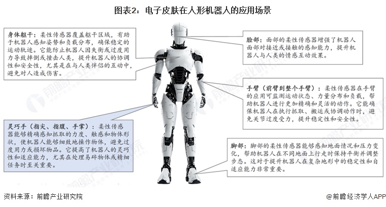 图表2：电子皮肤在人形机器人的应用场景