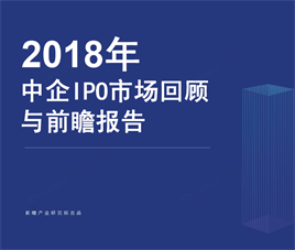 2018年中国企业IPO市场回顾与前瞻报告