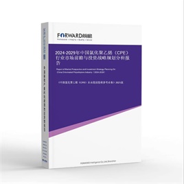 2024-2029年中国氯化聚乙烯（CPE）行业市场前瞻与投资战略规划分析报告