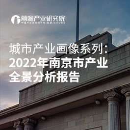 城市产业画像系列：2022年南京市产业全景分析报告